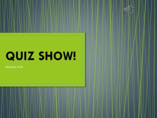 QUIZ SHOW!