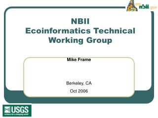 NBII Ecoinformatics Technical Working Group