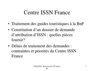 Centre ISSN France