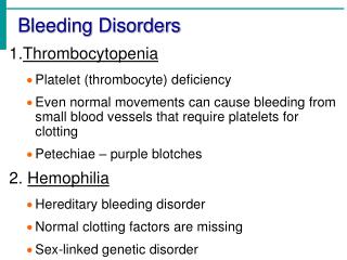 Bleeding Disorders