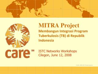 MITRA Project Membangun Integrasi Program Tuberkulosis (TB) di Republik Indonesia