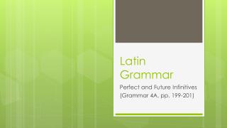 Latin Grammar