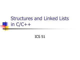 Structures and Linked Lists in C/C++