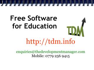 Free Software for Education