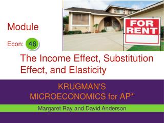 The Income Effect, Substitution Effect, and Elasticity