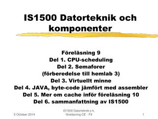 IS1500 Datorteknik och komponenter