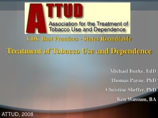 CDC Best Practices - States Roundtable Treatment of Tobacco Use and Dependence