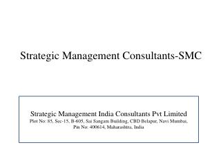 Strategic Management Consultants-SMC