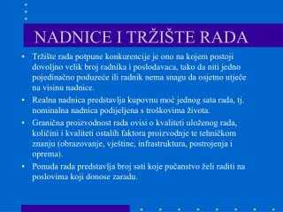 NADNICE I TRŽIŠTE RADA