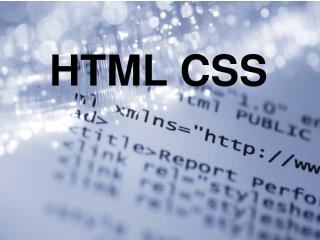HTML CSS