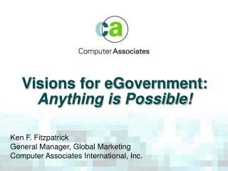 Visions for eGovernment: Anything is Possible!