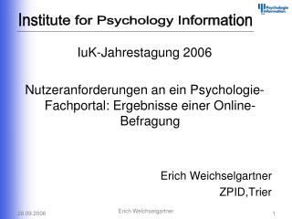 IuK-Jahrestagung 2006