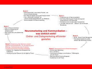 Modul 1 Das ist Neuromarketing! Warum ist Werbung ein Auflaufmodell?