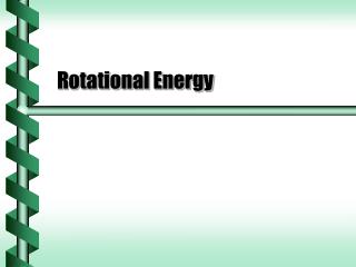 Rotational Energy