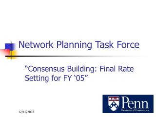 Network Planning Task Force