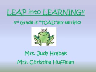 LEAP into LEARNING!!
