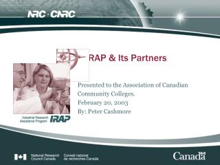 IRAP & Its Partners