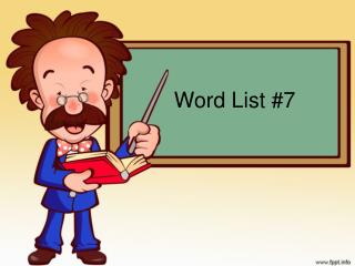Word List #7