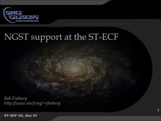 NGST support at the ST-ECF Bob Fosbury stecf/~rfosbury