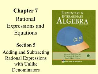 Chapter 7 Rational Expressions and Equations