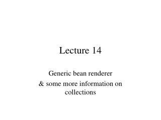 Lecture 14