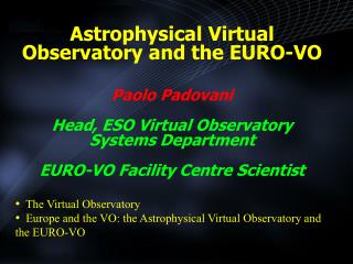 The Virtual Observatory