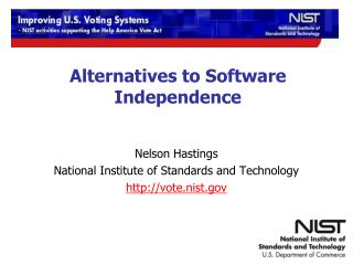 Alternatives to Software Independence