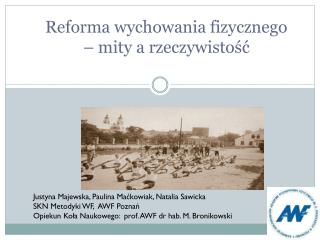 Reforma wychowania fizycznego – mity a rzeczywistość