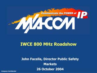 IWCE 800 MHz Roadshow