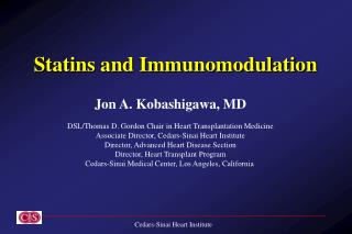 Statins and Immunomodulation