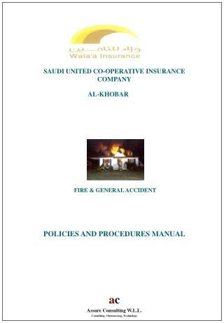 POLICIES AND PROCEDURES MANUAL