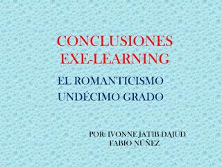 CONCLUSIONES EXE-LEARNING
