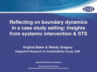 Reflecting on boundary dynamics in a case study setting: Insights from systemic intervention &amp; STS