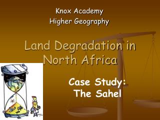 Land Degradation in North Africa