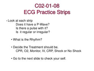 C02-01-08 ECG Practice Strips