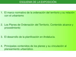 El marco normativo de la ordenación del territorio y su relación 	con el urbanismo