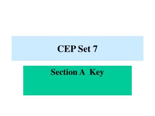 CEP Set 7