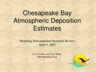 Chesapeake Bay Atmospheric Deposition Estimates