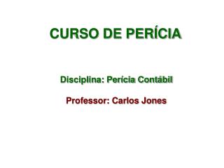 CURSO DE PERÍCIA