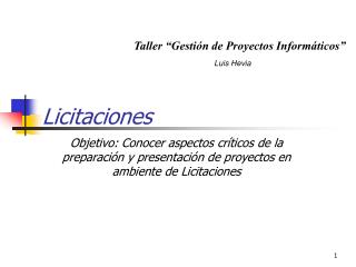 Licitaciones