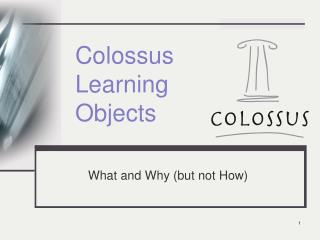 Colossus Learning Objects