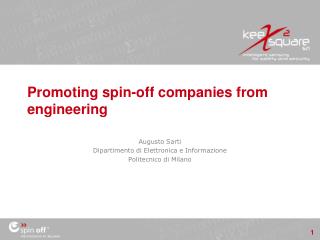 Promoting spin-off companies from engineering