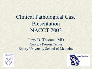 Clinical Pathological Case Presentation NACCT 2003