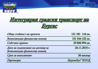 Интегриран градски транспорт на Бургас