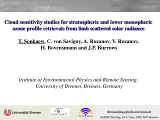 Cloud sensitivity studies for stratospheric and lower mesospheric