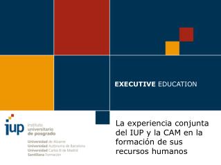 EXECUTIVE EDUCATION