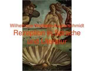 Wilhelmine Widhalm-Kupferschmidt Rezeption in Sprache und Literatur