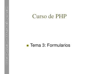 Curso de PHP