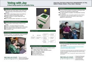 Voting with Joy A Smart Voting Joystick For Accessible Voting