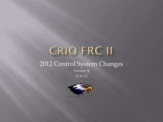 cRIO FRC II